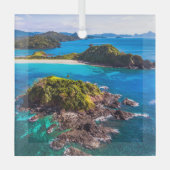 Tropical Beaches | El Nido Phillipines Glas Ornament (Voorkant)