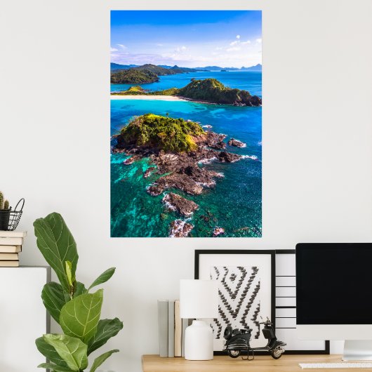 Tropical Beaches | El Nido Phillipines Poster (Thuiskantoor)