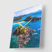 Tropical Beaches | El Nido Phillipines Vierkante Klok (Hoek)