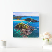Tropical Beaches | El Nido Phillipines Vierkante Klok (Huis)