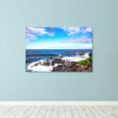 Tropical Beaches | Haleakala National Park Maui Canvas Afdruk (Insitu (Houten vloer))