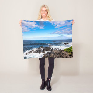 Tropical Beaches   Haleakala National Park Maui Fleece Deken