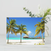 Tropical Beaches Island & Lagoon, Maldives Bedankkaart (Staand voorkant)