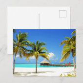 Tropical Beaches Island & Lagoon, Maldives Briefkaart (Voorkant / Achterkant)