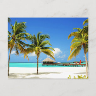 Tropical Beaches Island & Lagoon, Maldives Briefkaart
