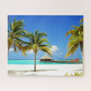 Tropical Beaches Island & Lagoon, Maldives Legpuzzel