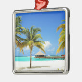 Tropical Beaches Island & Lagoon, Maldives Metalen Ornament (Links)