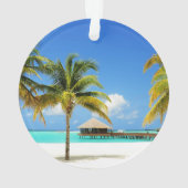 Tropical Beaches Island & Lagoon, Maldives Ornament (achterkant)