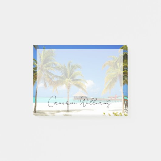 Tropical Beaches Island & Lagoon, Maldives Post-it® Notes (Voorkant)