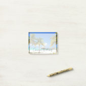 Tropical Beaches Island & Lagoon, Maldives Post-it® Notes (Op bureau)