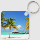 Tropical Beaches Island & Lagoon, Maldives Sleutelhanger (Achterkant)