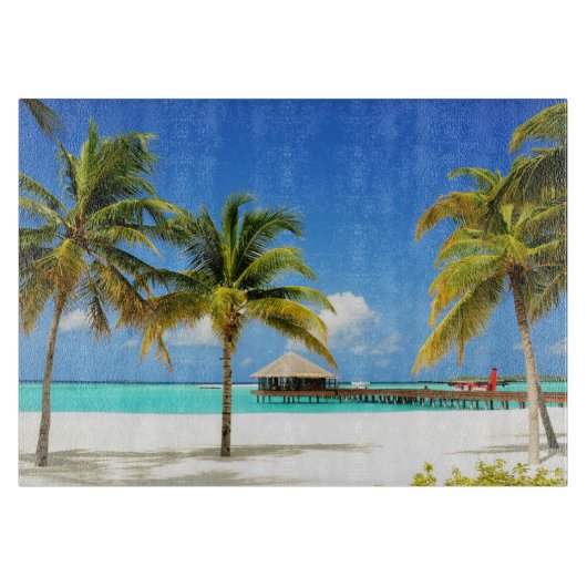 Tropical Beaches Island & Lagoon, Maldives Snijplank (Voorkant)