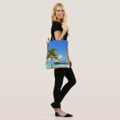 Tropical Beaches Island & Lagoon, Maldives Tote Bag (Op model)