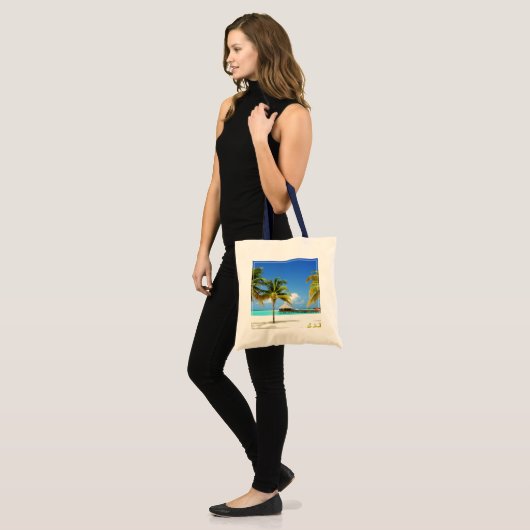 Tropical Beaches Island & Lagoon, Maldives Tote Bag (Voorkant (model))