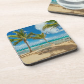 Tropical Beaches Kuau Cove Beach, Maui Hawaii Bier Onderzetter (Linkerzijde)