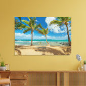 Tropical Beaches Kuau Cove Beach, Maui Hawaii Canvas Afdruk (Insitu (Woonkamer))