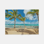 Tropical Beaches Kuau Cove Beach, Maui Hawaii Fleece Deken (Voorkant (Horizontaal))