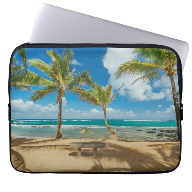 Tropical Beaches Kuau Cove Beach, Maui Hawaii Laptop Sleeve (Voorkant)