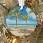Tropical Beaches Kuau Cove Beach, Maui Hawaii Ornament<br><div class="desc">This amazing Getty Foto's beautiful Kuau Cove Beach huurde op de North Shore of Maui,  Hawaii USA. Idyllic palm trees line the picturesque beach.</div>