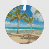 Tropical Beaches Kuau Cove Beach, Maui Hawaii Ornament (achterkant)