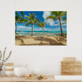 Tropical Beaches Kuau Cove Beach, Maui Hawaii Poster (Keuken)