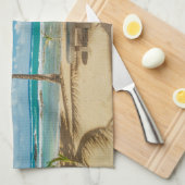 Tropical Beaches Kuau Cove Beach, Maui Hawaii Theedoek (Quarter Fold)