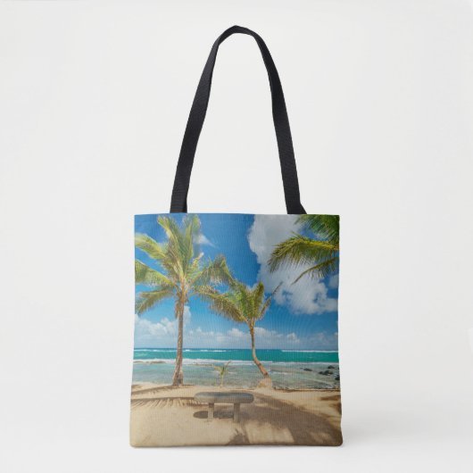 Tropical Beaches Kuau Cove Beach, Maui Hawaii Tote Bag (Voorkant)