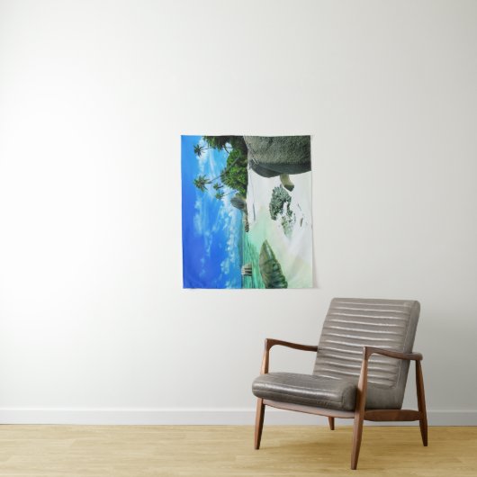 Tropical Beaches | La Digue Island Wandkleed (In situ)