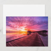 Tropical Beaches Maldiven Sunset Bedankkaart (Voorkant / Achterkant)