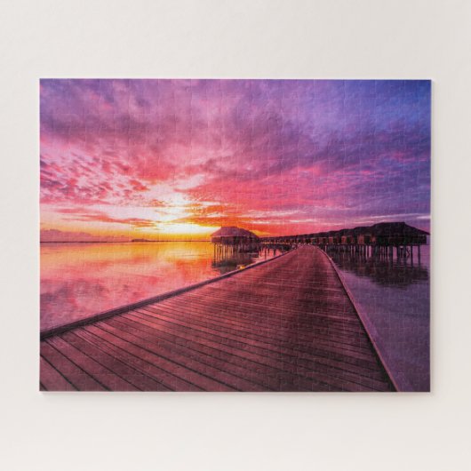 Tropical Beaches Maldiven Sunset Legpuzzel (Horizontaal)