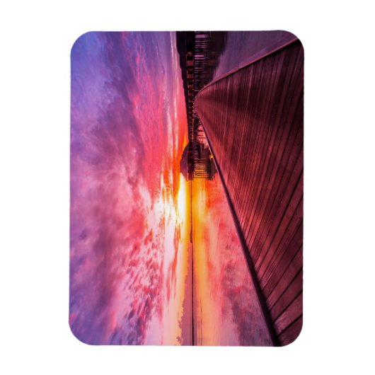 Tropical Beaches Maldiven Sunset Magneet (Verticaal)