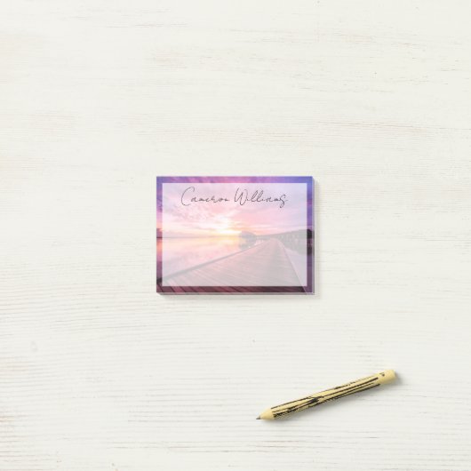 Tropical Beaches Maldiven Sunset Post-it® Notes (Op bureau)