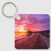 Tropical Beaches Maldiven Sunset Sleutelhanger (Voorkant)