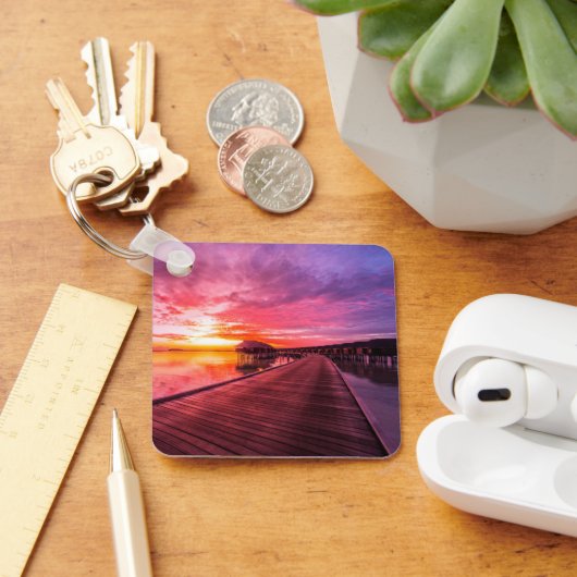 Tropical Beaches Maldiven Sunset Sleutelhanger (Bureau)