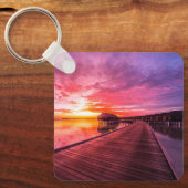 Tropical Beaches Maldiven Sunset Sleutelhanger (Voorkant)