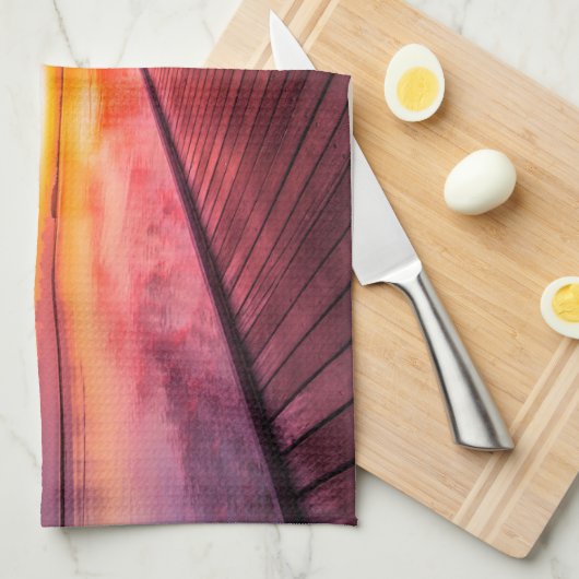 Tropical Beaches Maldiven Sunset Theedoek (Quarter Fold)