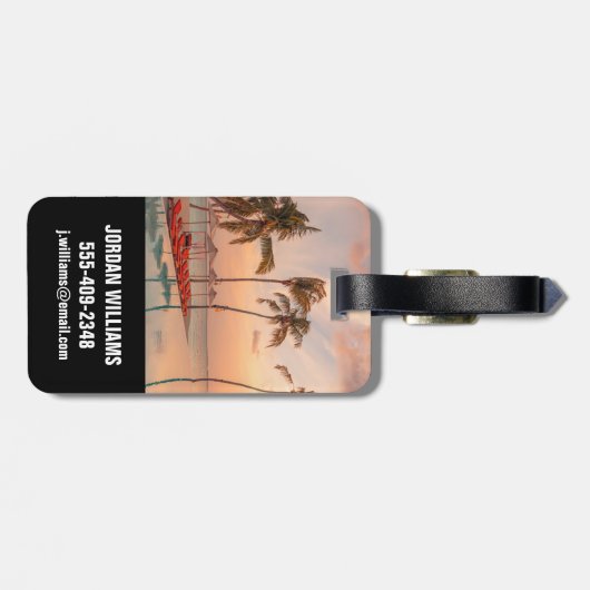 Tropical Beaches Maldiven Tropical Beach & Pool Bagagelabel (Achterkant horizontaal)