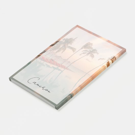 Tropical Beaches Maldiven Tropical Beach & Pool Post-it® Notes (Schuin)