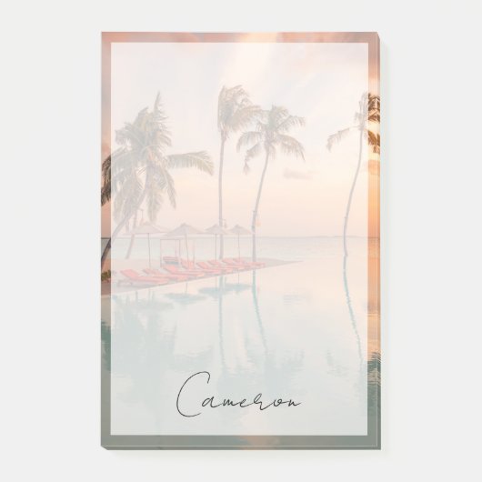 Tropical Beaches Maldiven Tropical Beach & Pool Post-it® Notes (Voorkant)