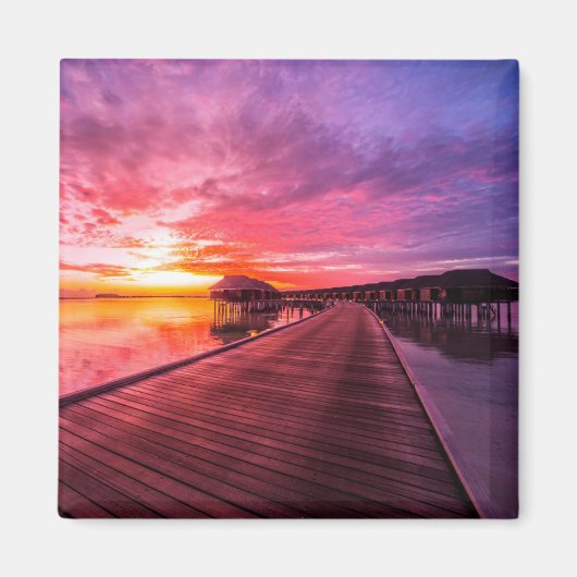 Tropical Beaches |  Maldives Sunset Magneet (Voorkant)
