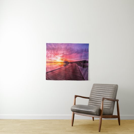 Tropical Beaches | Maldives Sunset Wandkleed (In Situ (horizontaal))