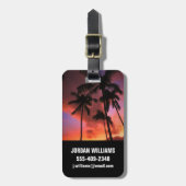 Tropical Beaches Maui Hawaii Islands Bagagelabel (Voorkant verticaal)