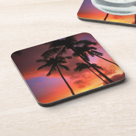 Tropical Beaches Maui Hawaii Islands Bier Onderzetter (Linkerzijde)