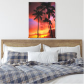 Tropical Beaches Maui Hawaii Islands Canvas Afdruk (Insitu (Slaapkamer))