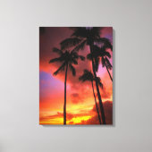 Tropical Beaches Maui Hawaii Islands Canvas Afdruk (Voorkant)