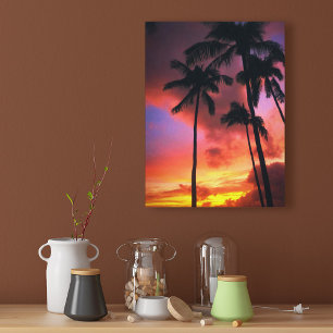 Tropical Beaches Maui Hawaii Islands Canvas Afdruk