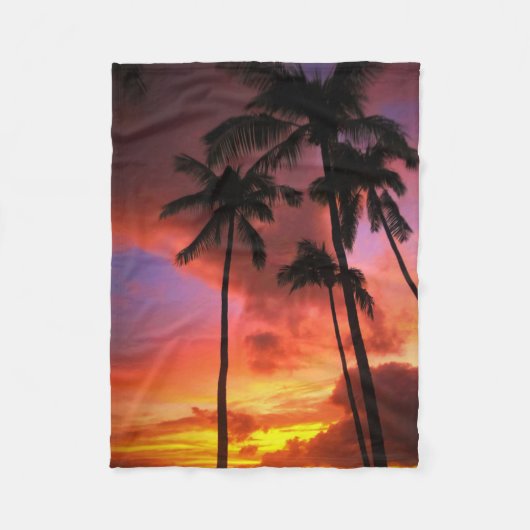 Tropical Beaches | Maui Hawaii Islands Fleece Deken (Voorkant)