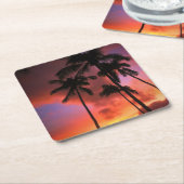 Tropical Beaches Maui Hawaii Islands Kartonnen Onderzetters (Schuin)