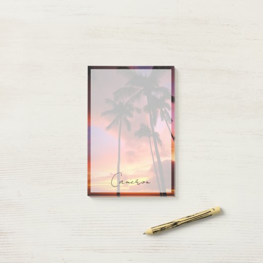 Tropical Beaches Maui Hawaii Islands Post-it® Notes (Op bureau)