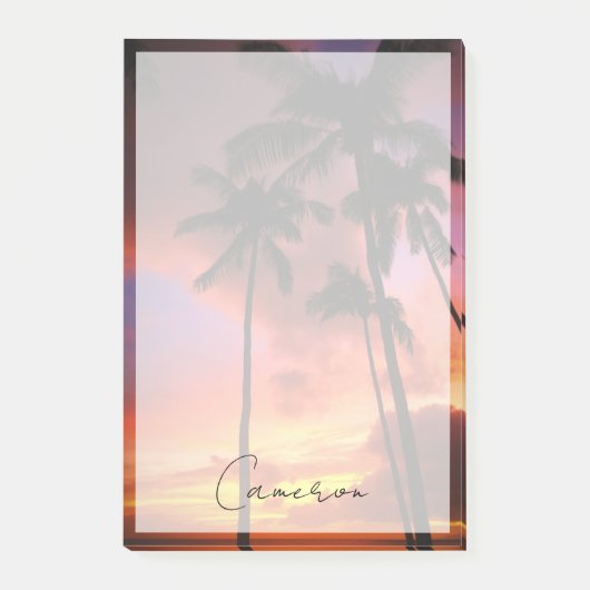 Tropical Beaches Maui Hawaii Islands Post-it® Notes (Voorkant)